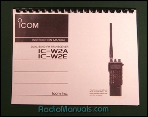 Icom IC-W2A / IC-W2E Instruction manual